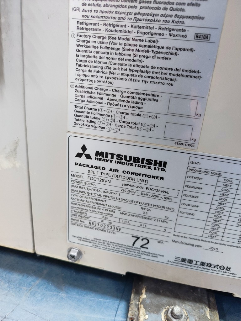 Mitsubishi Kaset Tipi Klima 48000 Btu Inverter görsel 5